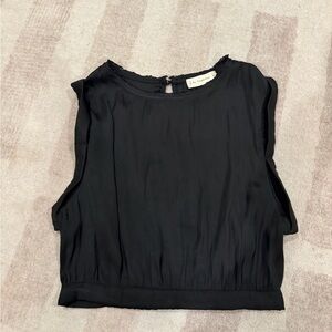 By Together Elegant Black Sleeveless Blouse